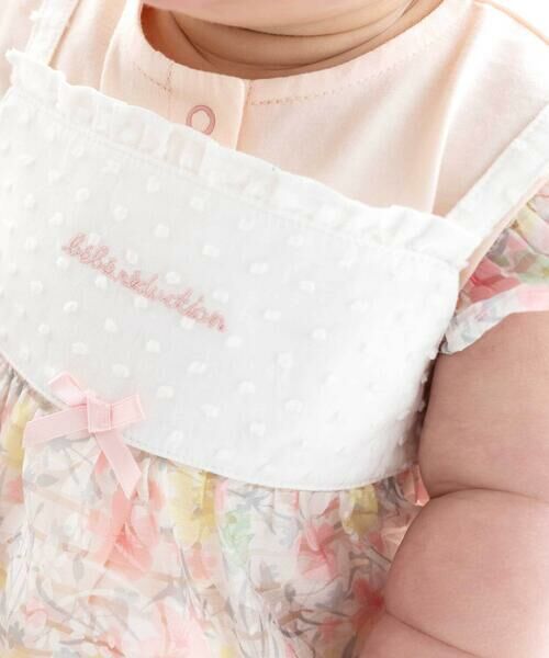fillot de bebe reduction / フィヨ デュ ベベ ルダクティオン ロンパース | オーガンジー花柄プリントチュニック＋カバーオールセット(70~80cm) | 詳細2