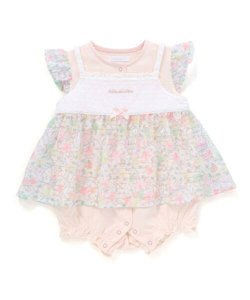 fillot de bebe reduction / フィヨ デュ ベベ ルダクティオン ロンパース | オーガンジー花柄プリントチュニック＋カバーオールセット(70~80cm) | 詳細3