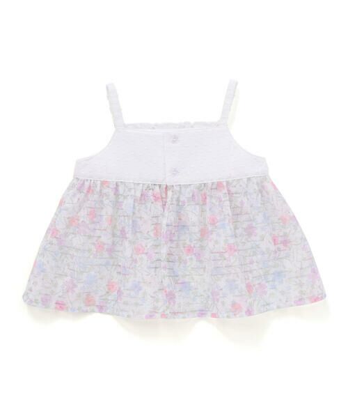 fillot de bebe reduction / フィヨ デュ ベベ ルダクティオン ロンパース | オーガンジー花柄プリントチュニック＋カバーオールセット(70~80cm) | 詳細25