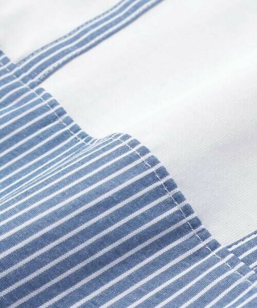 fillot de bebe reduction / フィヨ デュ ベベ ルダクティオン ロンパース | リップルストライプ重ね着カバーオール(70~80cm) | 詳細14