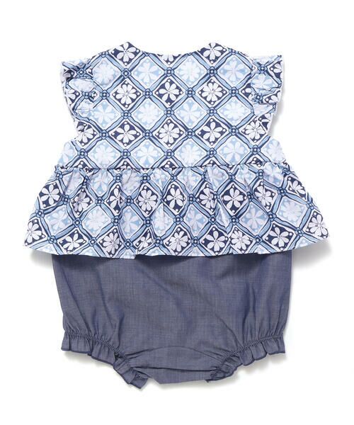 fillot de bebe reduction / フィヨ デュ ベベ ルダクティオン ロンパース | 【お揃い】BeBe復刻アーカイブタイル柄ボディミニ(70~80cm) | 詳細4