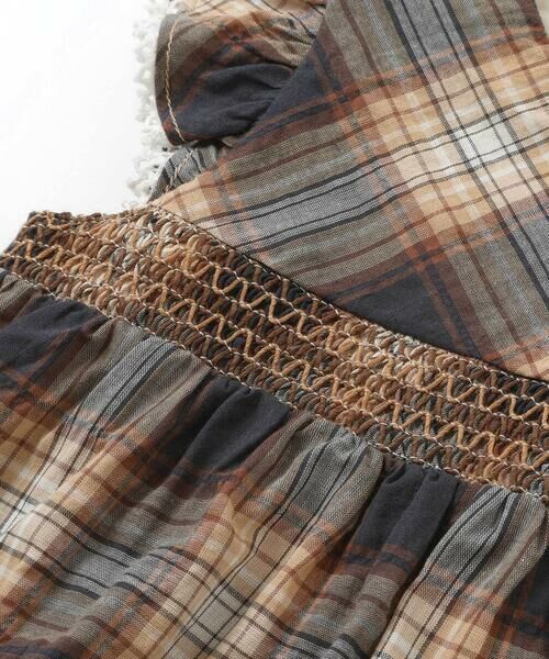 fillot de bebe reduction / フィヨ デュ ベベ ルダクティオン セットアップ | 【お揃い/オーガニック】チェックチュニック＆ブルマセット(70~90cm) | 詳細10