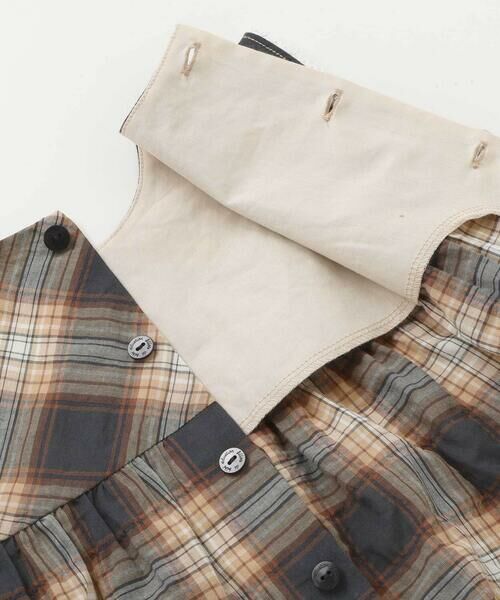 fillot de bebe reduction / フィヨ デュ ベベ ルダクティオン セットアップ | 【お揃い/オーガニック】チェックチュニック＆ブルマセット(70~90cm) | 詳細13