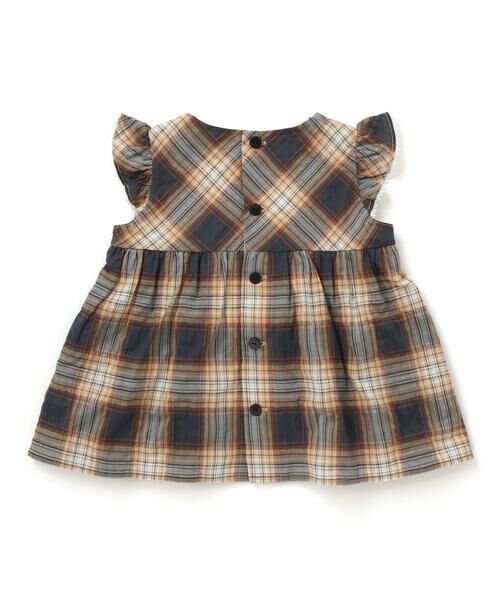 fillot de bebe reduction / フィヨ デュ ベベ ルダクティオン セットアップ | 【お揃い/オーガニック】チェックチュニック＆ブルマセット(70~90cm) | 詳細5