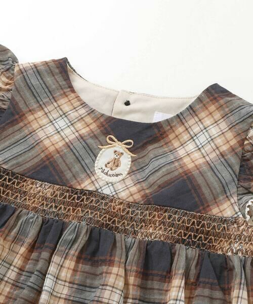 fillot de bebe reduction / フィヨ デュ ベベ ルダクティオン セットアップ | 【お揃い/オーガニック】チェックチュニック＆ブルマセット(70~90cm) | 詳細7