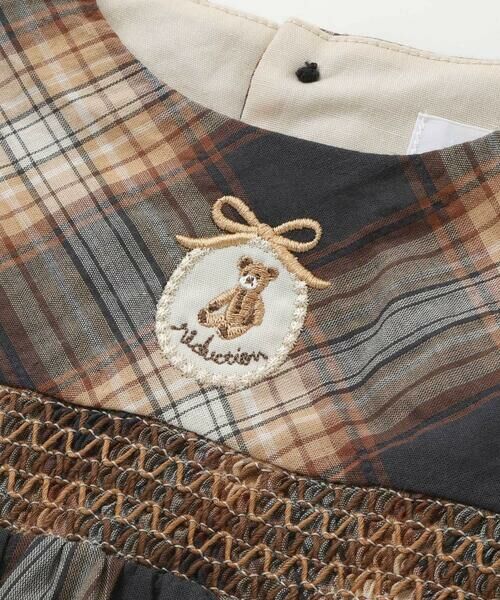 fillot de bebe reduction / フィヨ デュ ベベ ルダクティオン セットアップ | 【お揃い/オーガニック】チェックチュニック＆ブルマセット(70~90cm) | 詳細8