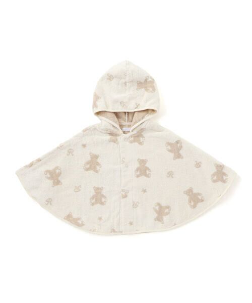 fillot de bebe reduction/フィヨ デュ ベベ ルダクティオン 【お揃い】パイルクマジャガードマント(50~90cm) ベージュ系 ワンサイズ fillot de bebe reduction/フィヨ デュ ベベ ルダクティオン 【お揃い】パイルクマジャガードマント(50~90cm) ベージュ系 ワンサイズ