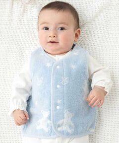 fillot de bebe reduction / フィヨ デュ ベベ ルダクティオン ベビー・キッズウエア | 【お揃い】パイルクマジャガードベスト(60~80cm)