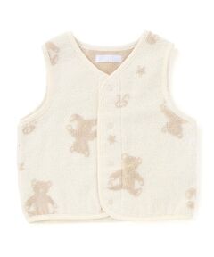 fillot de bebe reduction / フィヨ デュ ベベ ルダクティオン ベビー・キッズウエア | 【お揃い】パイルクマジャガードベスト(60~80cm)