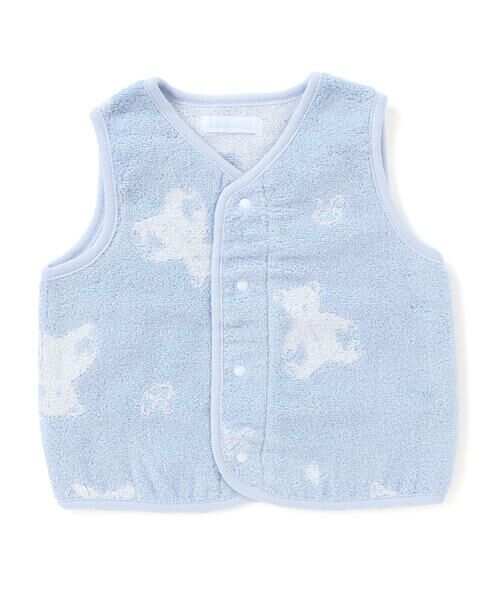 fillot de bebe reduction / フィヨ デュ ベベ ルダクティオン ベビー・キッズウエア | 【お揃い】パイルクマジャガードベスト(60~80cm) | 詳細11