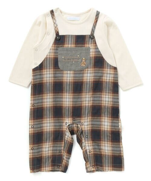 fillot de bebe reduction / フィヨ デュ ベベ ルダクティオン ロンパース | 【お揃い/オーガニック】チェックカバーオール | 詳細3