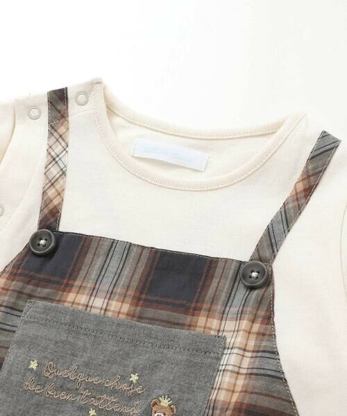 fillot de bebe reduction / フィヨ デュ ベベ ルダクティオン ロンパース | 【お揃い/オーガニック】チェックカバーオール | 詳細5