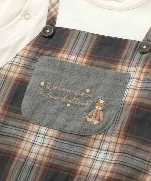 fillot de bebe reduction / フィヨ デュ ベベ ルダクティオン ロンパース | 【お揃い/オーガニック】チェックカバーオール | 詳細6