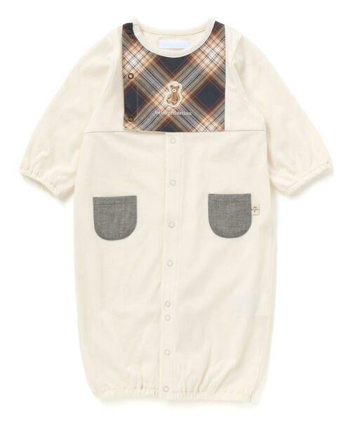 fillot de bebe reduction / フィヨ デュ ベベ ルダクティオン ロンパース | 【お揃い/オーガニック】チェック2WAYオール(50~75cm) | 詳細5
