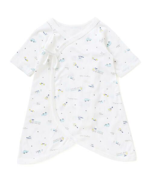 fillot de bebe reduction/フィヨ デュ ベベ ルダクティオン 【日本製】【お揃い】フライスコンビオール(50~60cm) ブルー系 ワンサイズ fillot de bebe reduction/フィヨ デュ ベベ ルダクティオン 【日本製】【お揃い】フライスコンビオール(50~60cm) ブルー系 ワンサイズ