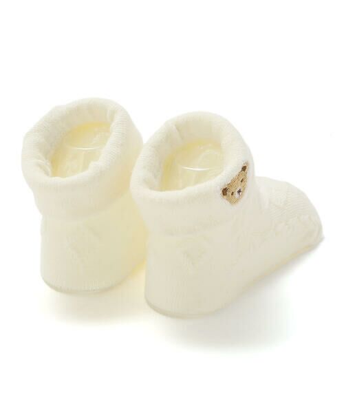 fillot de bebe reduction / フィヨ デュ ベベ ルダクティオン ベビー・キッズグッズ | 折り返しクマ刺しゅうソックス(8~13cm) | 詳細2