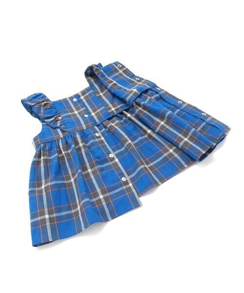 fillot de bebe reduction / フィヨ デュ ベベ ルダクティオン ベビー・キッズウエア | 【お揃い】【神戸タータン×BeBe】ロゴ刺しゅうチュニック+ブルマセット(70~90cm) | 詳細10