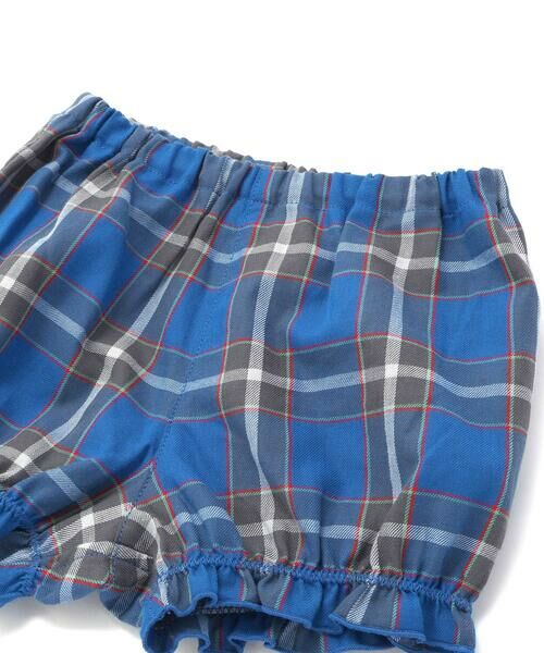 fillot de bebe reduction / フィヨ デュ ベベ ルダクティオン ベビー・キッズウエア | 【お揃い】【神戸タータン×BeBe】ロゴ刺しゅうチュニック+ブルマセット(70~90cm) | 詳細12