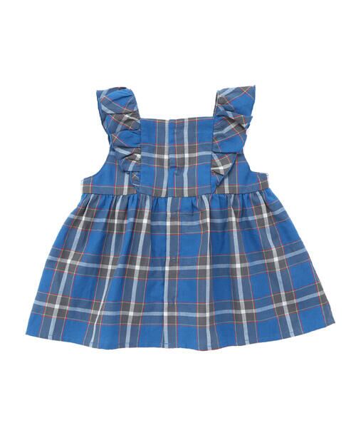 fillot de bebe reduction / フィヨ デュ ベベ ルダクティオン ベビー・キッズウエア | 【お揃い】【神戸タータン×BeBe】ロゴ刺しゅうチュニック+ブルマセット(70~90cm) | 詳細4