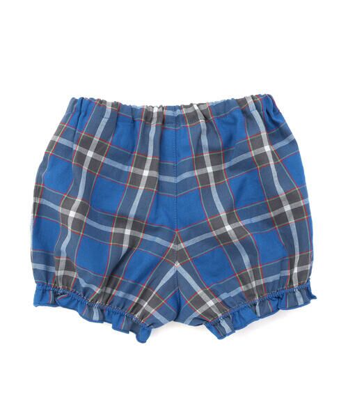 fillot de bebe reduction / フィヨ デュ ベベ ルダクティオン ベビー・キッズウエア | 【お揃い】【神戸タータン×BeBe】ロゴ刺しゅうチュニック+ブルマセット(70~90cm) | 詳細5