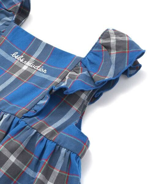 fillot de bebe reduction / フィヨ デュ ベベ ルダクティオン ベビー・キッズウエア | 【お揃い】【神戸タータン×BeBe】ロゴ刺しゅうチュニック+ブルマセット(70~90cm) | 詳細8