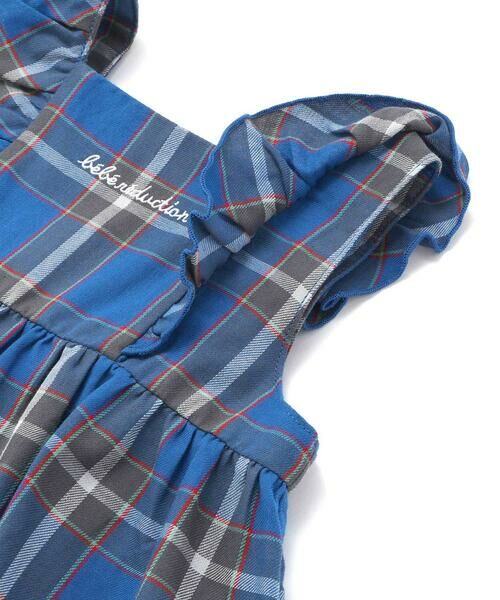 fillot de bebe reduction / フィヨ デュ ベベ ルダクティオン ベビー・キッズウエア | 【お揃い】【神戸タータン×BeBe】ロゴ刺しゅうチュニック+ブルマセット(70~90cm) | 詳細9