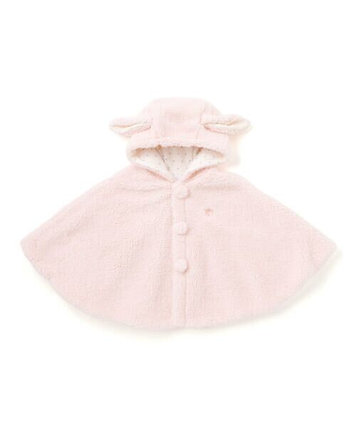 fillot de bebe reduction / フィヨ デュ ベベ ルダクティオン ベビー・キッズウエア | 【お揃い】モコモコ耳付きフードフリースマント(50~90cm) | 詳細11