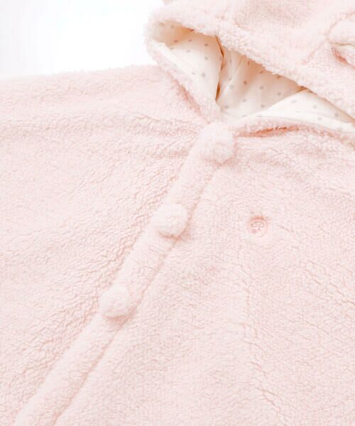 fillot de bebe reduction / フィヨ デュ ベベ ルダクティオン ベビー・キッズウエア | 【お揃い】モコモコ耳付きフードフリースマント(50~90cm) | 詳細17