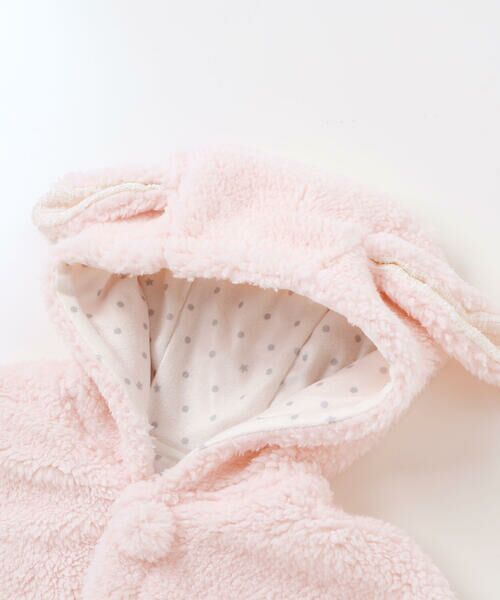 fillot de bebe reduction / フィヨ デュ ベベ ルダクティオン ベビー・キッズウエア | 【お揃い】モコモコ耳付きフードフリースマント(50~90cm) | 詳細18