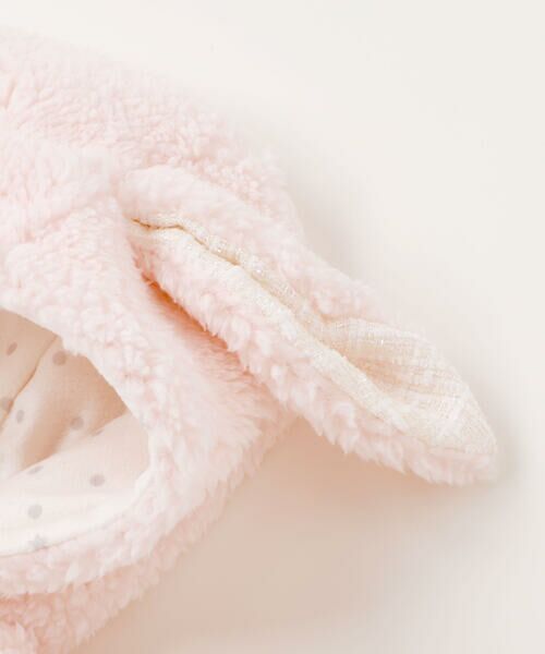 fillot de bebe reduction / フィヨ デュ ベベ ルダクティオン ベビー・キッズウエア | 【お揃い】モコモコ耳付きフードフリースマント(50~90cm) | 詳細19