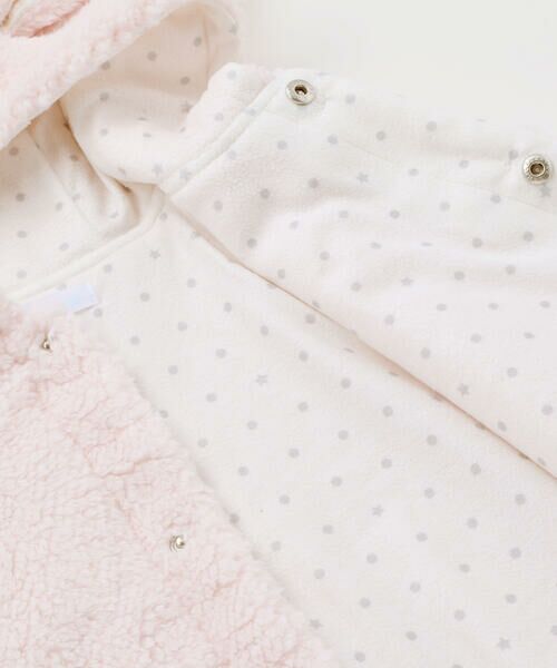 fillot de bebe reduction / フィヨ デュ ベベ ルダクティオン ベビー・キッズウエア | 【お揃い】モコモコ耳付きフードフリースマント(50~90cm) | 詳細20