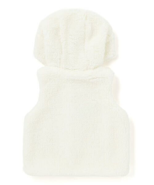 fillot de bebe reduction / フィヨ デュ ベベ ルダクティオン ベビー・キッズウエア | 【お揃い】モコモコ耳付きフードフリースベスト(60~90cm) | 詳細3