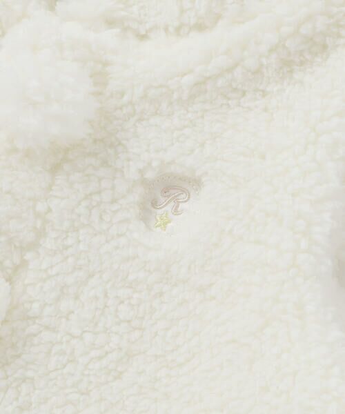 fillot de bebe reduction / フィヨ デュ ベベ ルダクティオン ベビー・キッズウエア | 【お揃い】モコモコ耳付きフードフリースベスト(60~90cm) | 詳細6