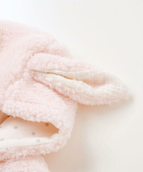 fillot de bebe reduction / フィヨ デュ ベベ ルダクティオン ベビー・キッズウエア | 【お揃い】モコモコ耳付きフードフリースベスト(60~90cm) | 詳細11