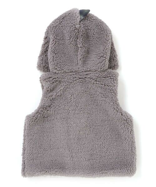 fillot de bebe reduction / フィヨ デュ ベベ ルダクティオン ベビー・キッズウエア | 【お揃い】モコモコ耳付きフードフリースベスト(60~90cm) | 詳細16