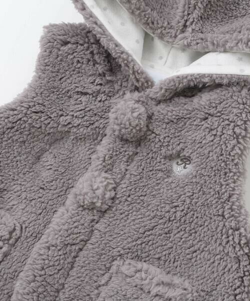 fillot de bebe reduction / フィヨ デュ ベベ ルダクティオン ベビー・キッズウエア | 【お揃い】モコモコ耳付きフードフリースベスト(60~90cm) | 詳細19