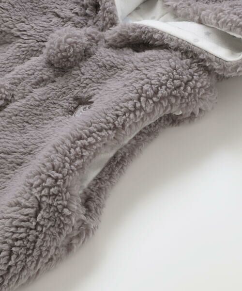 fillot de bebe reduction / フィヨ デュ ベベ ルダクティオン ベビー・キッズウエア | 【お揃い】モコモコ耳付きフードフリースベスト(60~90cm) | 詳細20