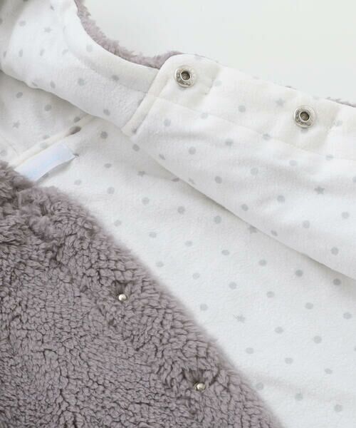 fillot de bebe reduction / フィヨ デュ ベベ ルダクティオン ベビー・キッズウエア | 【お揃い】モコモコ耳付きフードフリースベスト(60~90cm) | 詳細25