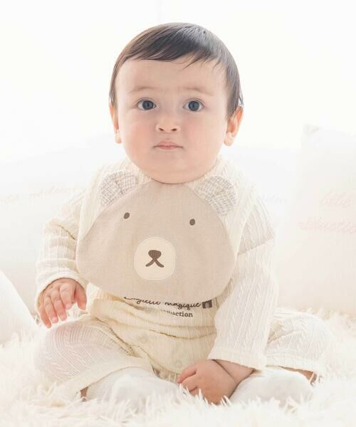 fillot de bebe reduction / フィヨ デュ ベベ ルダクティオン スタイ・ビブ | 【お揃い】くまモチーフ耳付きスタイ | 詳細1