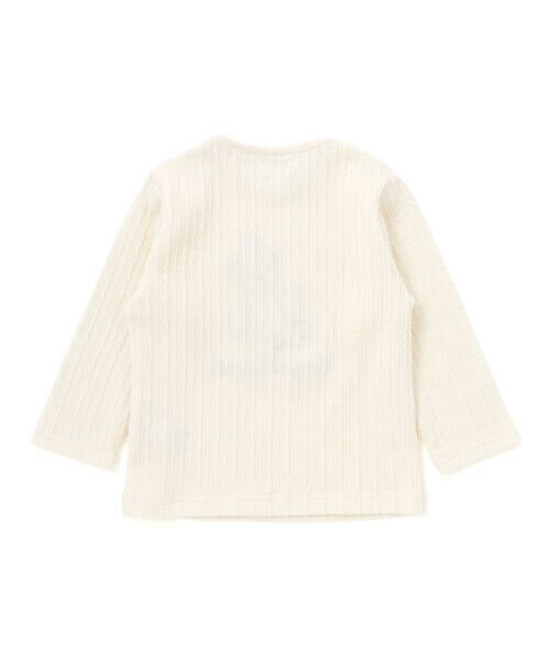 fillot de bebe reduction / フィヨ デュ ベベ ルダクティオン ベビー・キッズウエア | 【お揃い】ケーブルニットクマパッチ長袖Tシャツ(70~90cm) | 詳細6