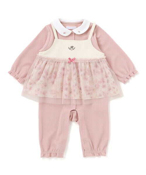 fillot de bebe reduction / フィヨ デュ ベベ ルダクティオン ロンパース | 【お揃い】チュニック付きテレコフェイスカバーオール(70~80cm) | 詳細3