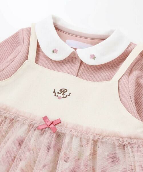 fillot de bebe reduction / フィヨ デュ ベベ ルダクティオン ロンパース | 【お揃い】チュニック付きテレコフェイスカバーオール(70~80cm) | 詳細7