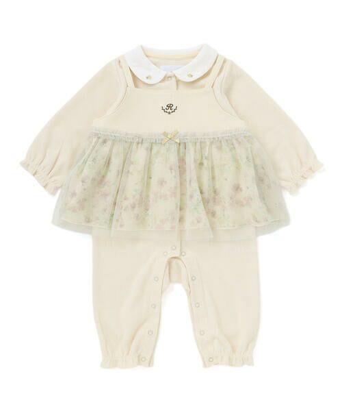 fillot de bebe reduction / フィヨ デュ ベベ ルダクティオン ロンパース | 【お揃い】チュニック付きテレコフェイスカバーオール(70~80cm) | 詳細11
