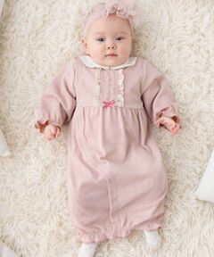 fillot de bebe reduction / フィヨ デュ ベベ ルダクティオン ロンパース | 【お揃い】テレコフェイスチュールフリル2WAYオール(50~75cm)