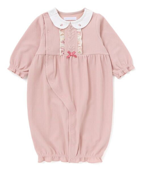 fillot de bebe reduction / フィヨ デュ ベベ ルダクティオン ロンパース | 【お揃い】テレコフェイスチュールフリル2WAYオール(50~75cm) | 詳細5