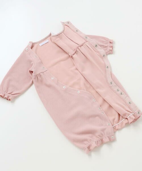 fillot de bebe reduction / フィヨ デュ ベベ ルダクティオン ロンパース | 【お揃い】テレコフェイスチュールフリル2WAYオール(50~75cm) | 詳細9