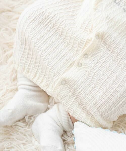 fillot de bebe reduction / フィヨ デュ ベベ ルダクティオン ロンパース | 【お揃い】ケーブルニットクマ2WAYオール(50~75cm) | 詳細3