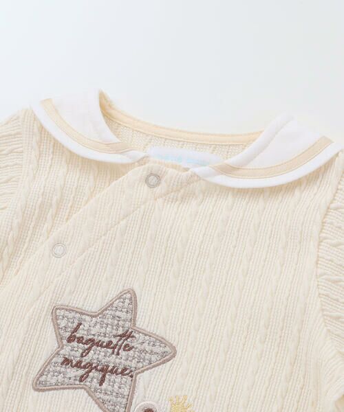 fillot de bebe reduction / フィヨ デュ ベベ ルダクティオン ロンパース | 【お揃い】ケーブルニットクマ2WAYオール(50~75cm) | 詳細7