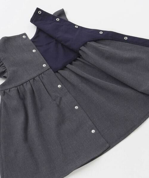 fillot de bebe reduction / フィヨ デュ ベベ ルダクティオン ベビー・キッズウエア | 無地スモッキングジャンパースカート(70~90cm) | 詳細12