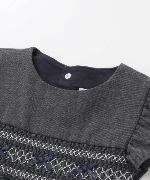 fillot de bebe reduction / フィヨ デュ ベベ ルダクティオン ベビー・キッズウエア | 無地スモッキングジャンパースカート(70~90cm) | 詳細9
